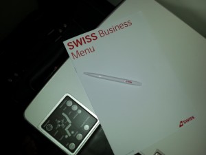 Swiss Business Class Breakfast Menu